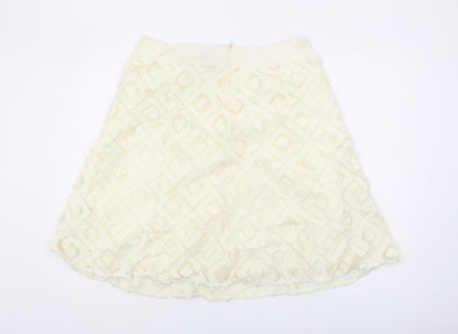 Principles Women Ivory A-Line Skirt Size 16