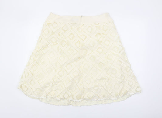 Principles Women Ivory A-Line Skirt Size 16