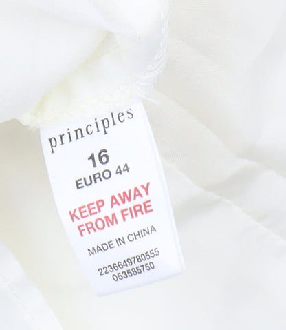 Principles Women Ivory A-Line Skirt Size 16