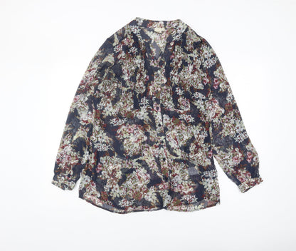 Cotton Traders Women's Floral Blouse, Multicoloured, Size 12