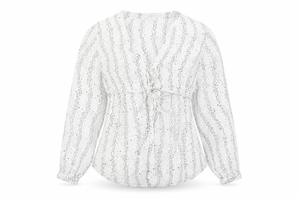 Womens UK Size L JoJo Maman Bébé White Wrap Blouse