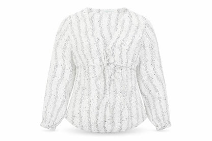 Womens UK Size L JoJo Maman Bébé White Wrap Blouse