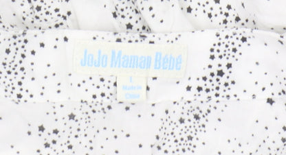 Womens UK Size L JoJo Maman Bébé White Wrap Blouse