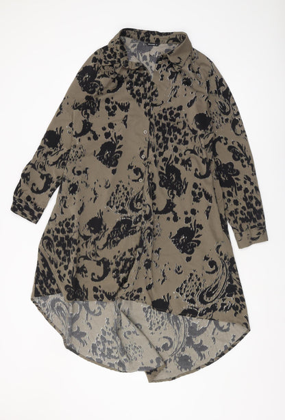 Roman Women's Multicoloured Animal Print Shirt Dress
