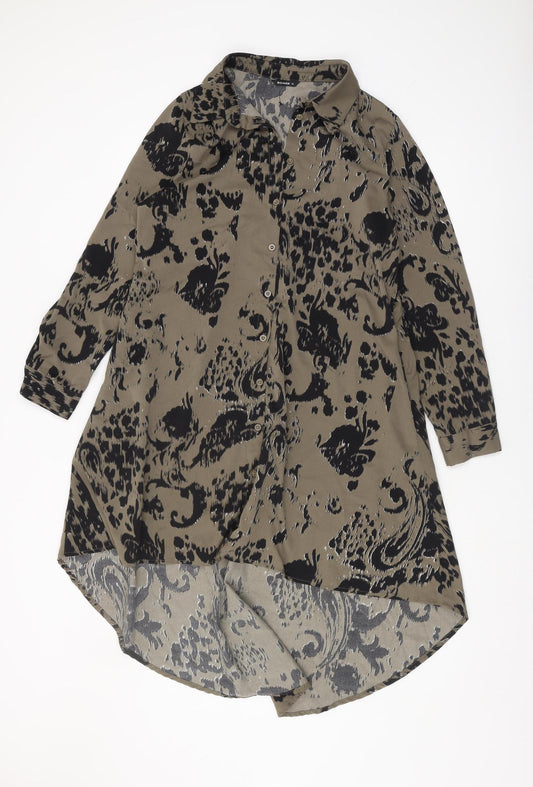 Roman Women's Multicoloured Animal Print Shirt Dress