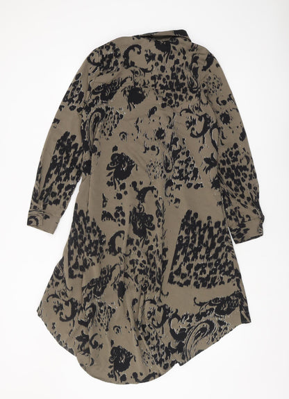 Roman Women's Multicoloured Animal Print Shirt Dress
