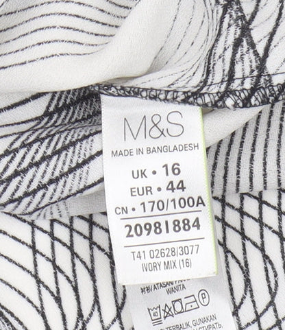 Womens UK Size 16 Marks and Spencer Multicoloured  Blouse