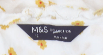 Womens UK Size 12 Marks and Spencer Ivory  Blouse