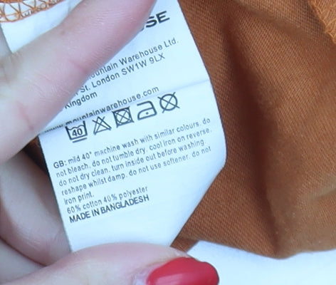 Mountain Warehouse Men's Orange Long Sleeve T-Shirt 2XL