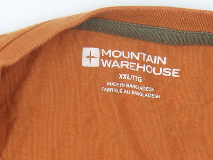 Mountain Warehouse Men's Orange Long Sleeve T-Shirt 2XL