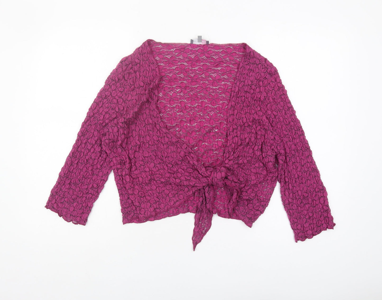 Womens UK Size 18 Marks and Spencer Pink Wrap Blouse