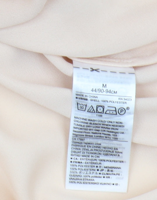 Banana Republic Women's Beige Blouse M, Button Accents, Woven