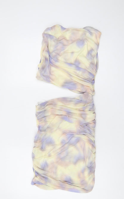 Zara Women's Multicoloured Sleeveless Dress M