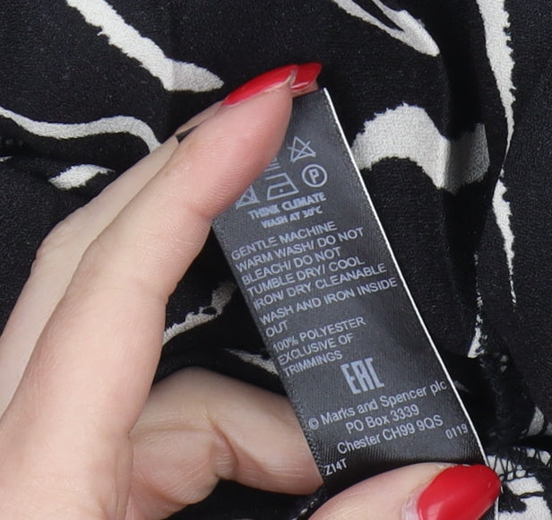 Marks and Spencer Women's Size 18 Black Pleated Skirt