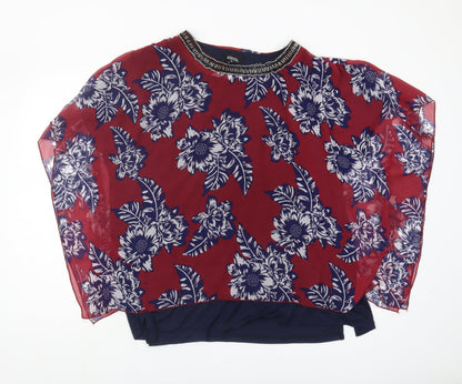 Klass Floral Beaded Women's Multicoloured Top XL