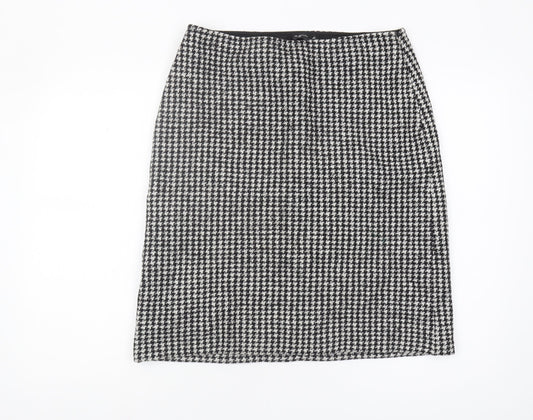 Agnès b. Women's Houndstooth Midi Skirt - Size 8