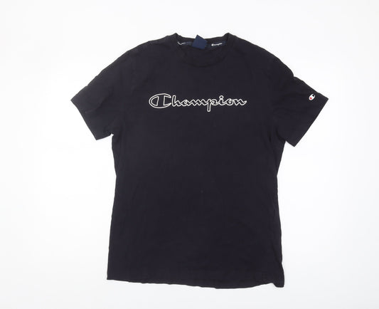 Mens UK Size L Champion Black  T-Shirt