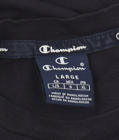 Mens UK Size L Champion Black  T-Shirt