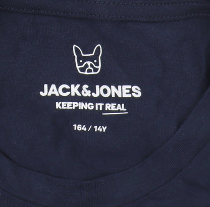 Jack & Jones Boys Blue Graphic T-Shirt 14 Years