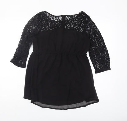 H&M Maternity Black Lace Blouse 8 Women Casual/Party