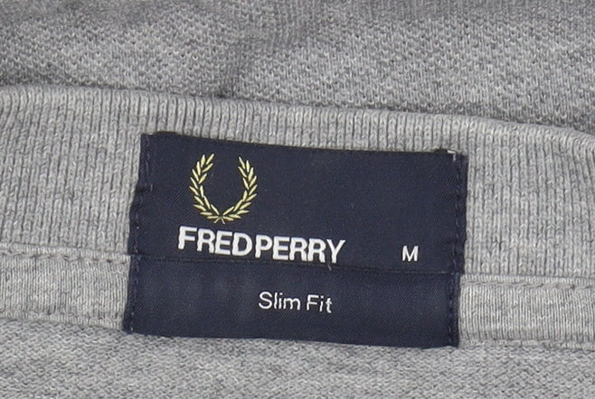 Fred Perry Men's Grey Slim Polo Shirt M