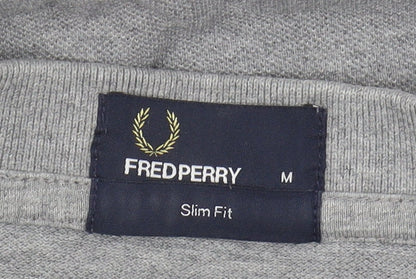 Fred Perry Men's Grey Slim Polo Shirt M
