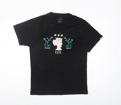 Vans Men’s Black Art Print T-Shirt - Size S, Classic Fit
