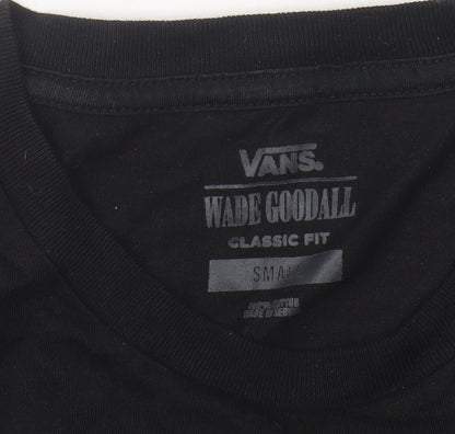Vans Men’s Black Art Print T-Shirt - Size S, Classic Fit