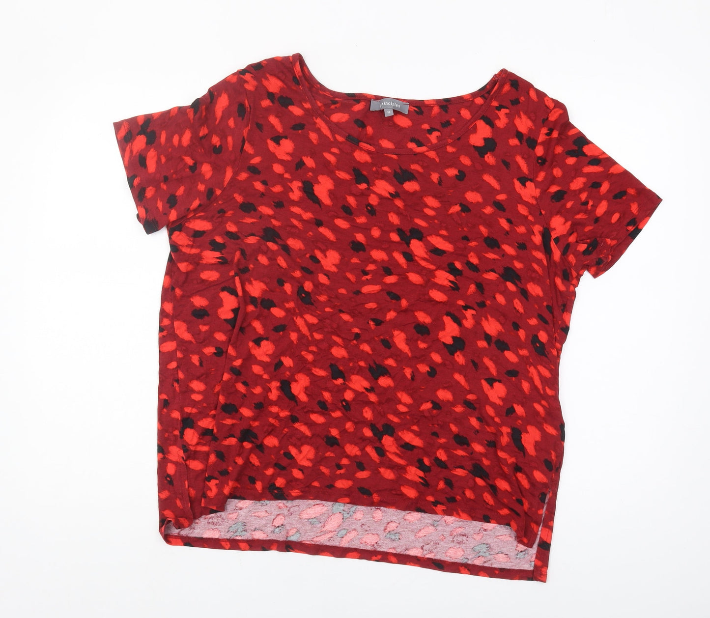 Womens UK Size 18 Principles Red  T-Shirt