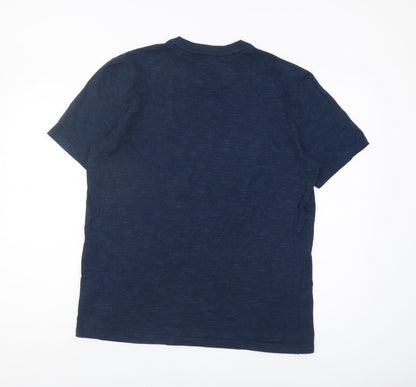 Next Men's Blue Graphic Print Beach T-Shirt - L