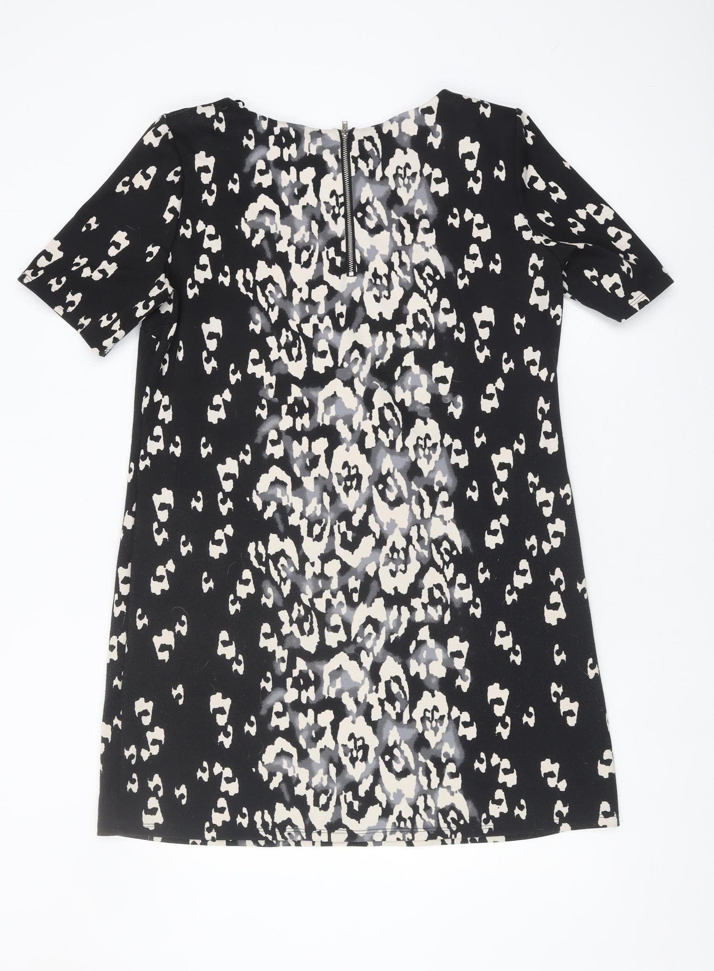 Wallis Women’s Petite Black Dress, Size 14, Animal Print