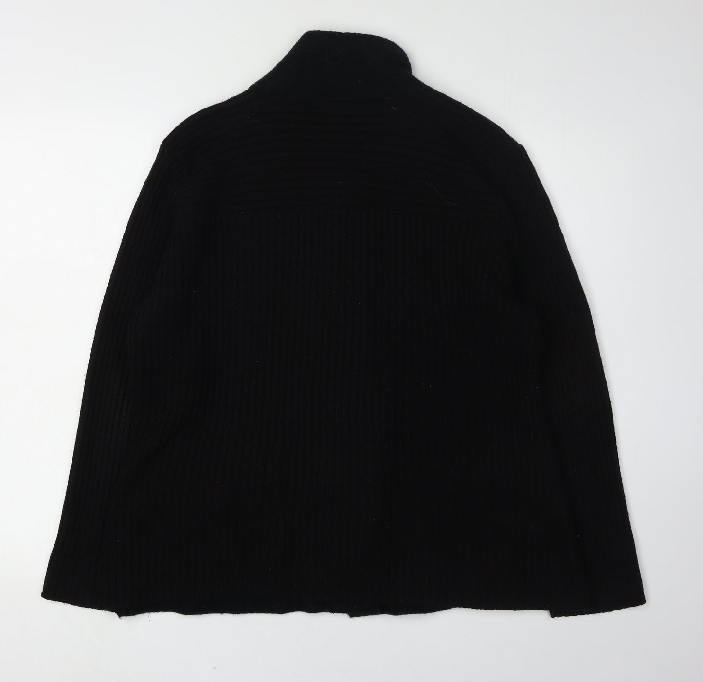 Bm Women's Black Wool Jacket Size L with Buttons