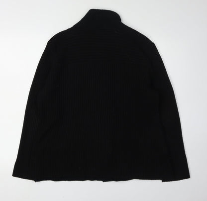 Bm Women's Black Wool Jacket Size L with Buttons