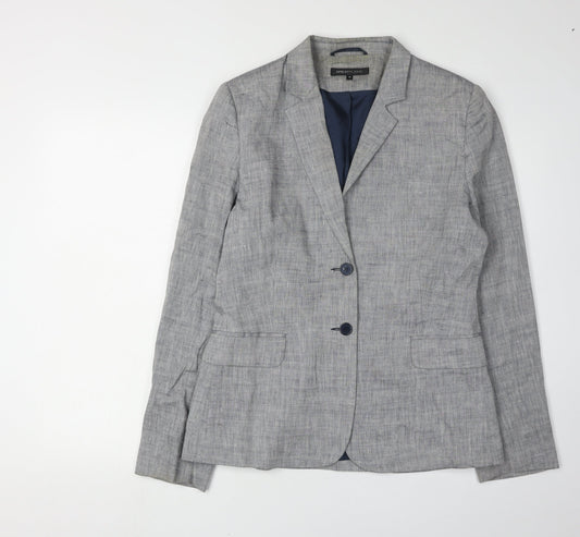 Great Plains Women's Grey Linen Blazer, Size M