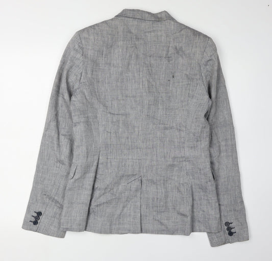 Great Plains Women's Grey Linen Blazer, Size M