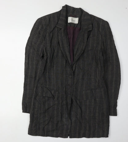 St Bernard Women's Black Striped Blazer Size 14