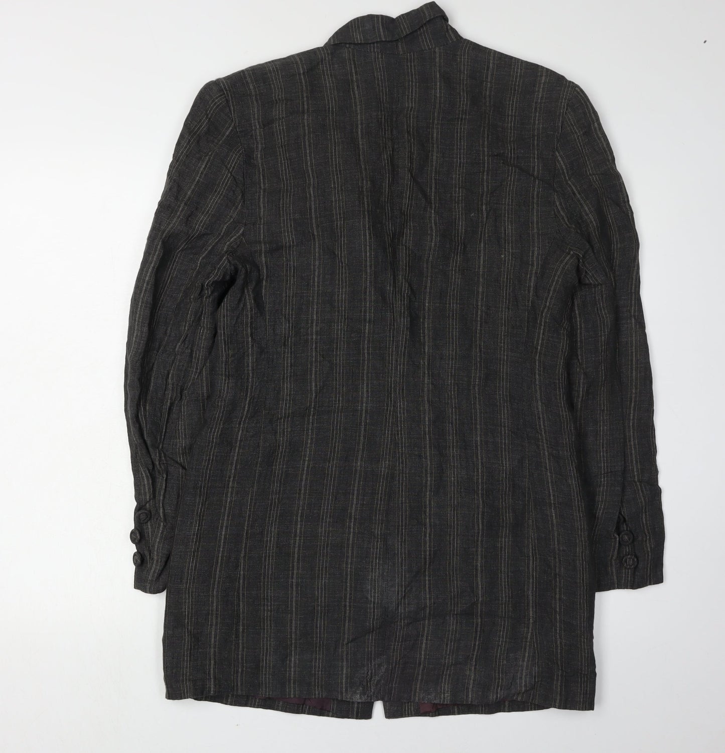 St Bernard Women's Black Striped Blazer Size 14