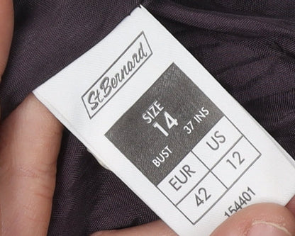 St Bernard Women's Black Striped Blazer Size 14