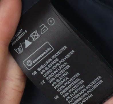 H&M Women's Black Blazer Shawl Lapel Size 6 Regular Fit