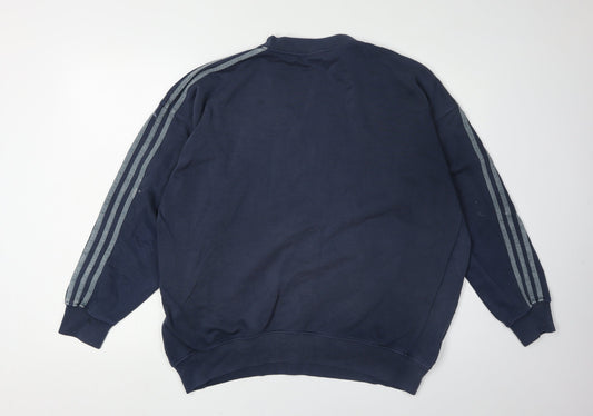 Adidas Men's Blue Pullover Sweatshirt, Size L