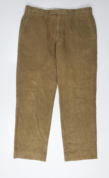Marks & Spencer Men's Beige Corduroy Trousers
