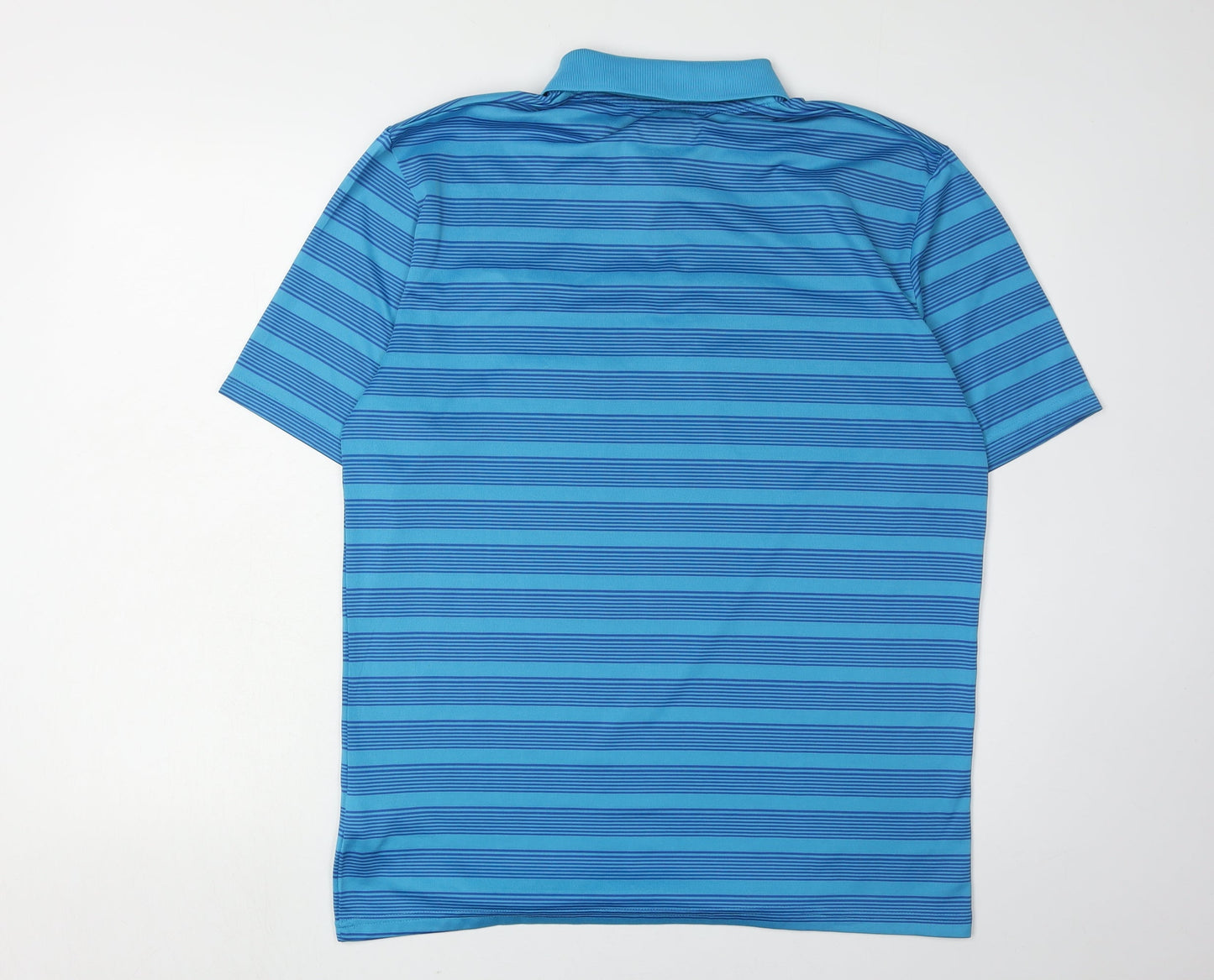 Slazenger Men's Blue Striped Polo, Medium