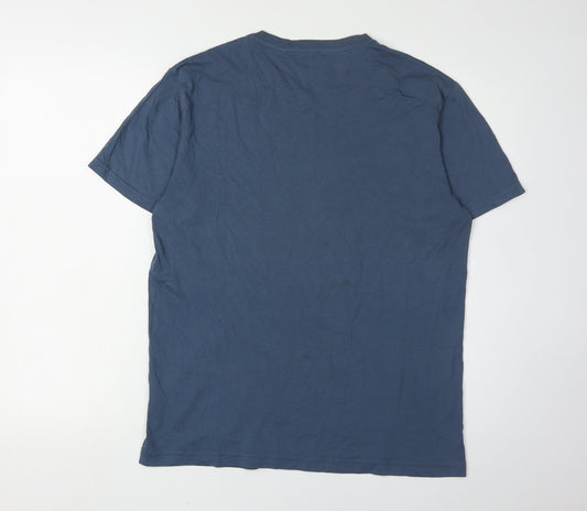 Penguin Men's Blue Graphic T-Shirt, M, Regular Fit