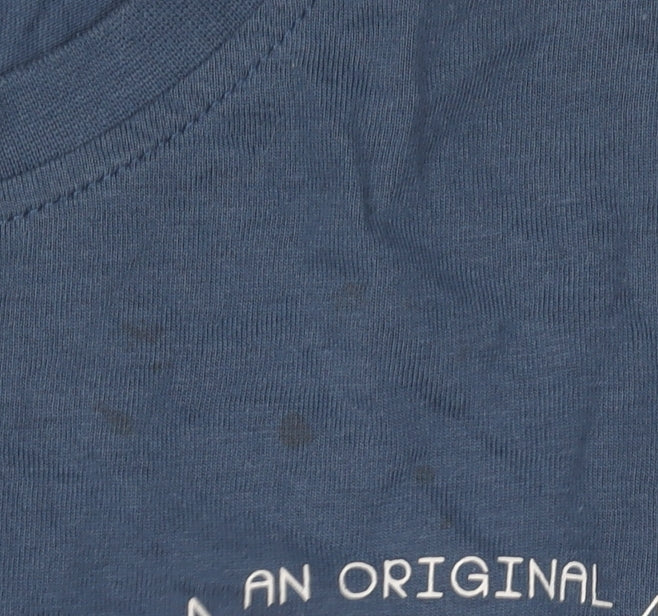 Penguin Men's Blue Graphic T-Shirt, M, Regular Fit