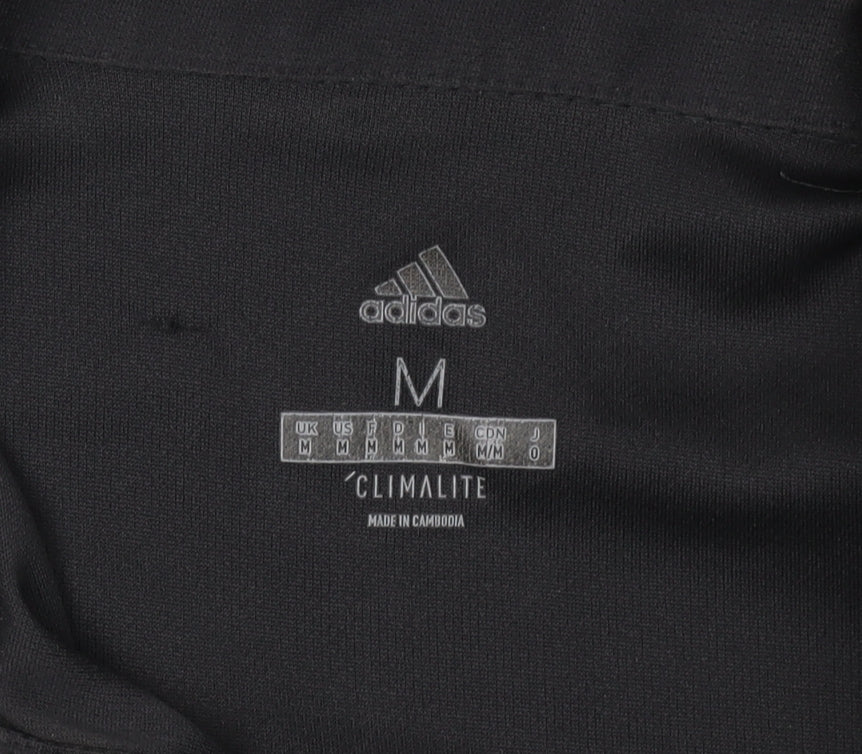 Adidas Men's Black Polo Shirt M Regular Fit Activewear