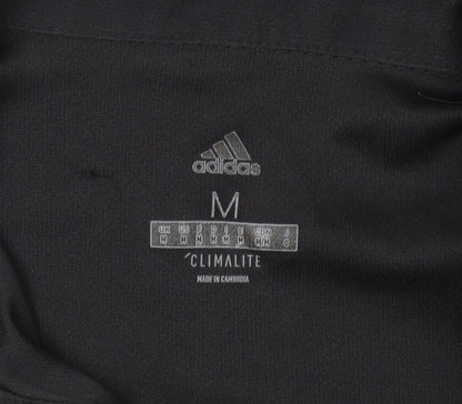 Adidas Men's Black Polo Shirt M Regular Fit Activewear