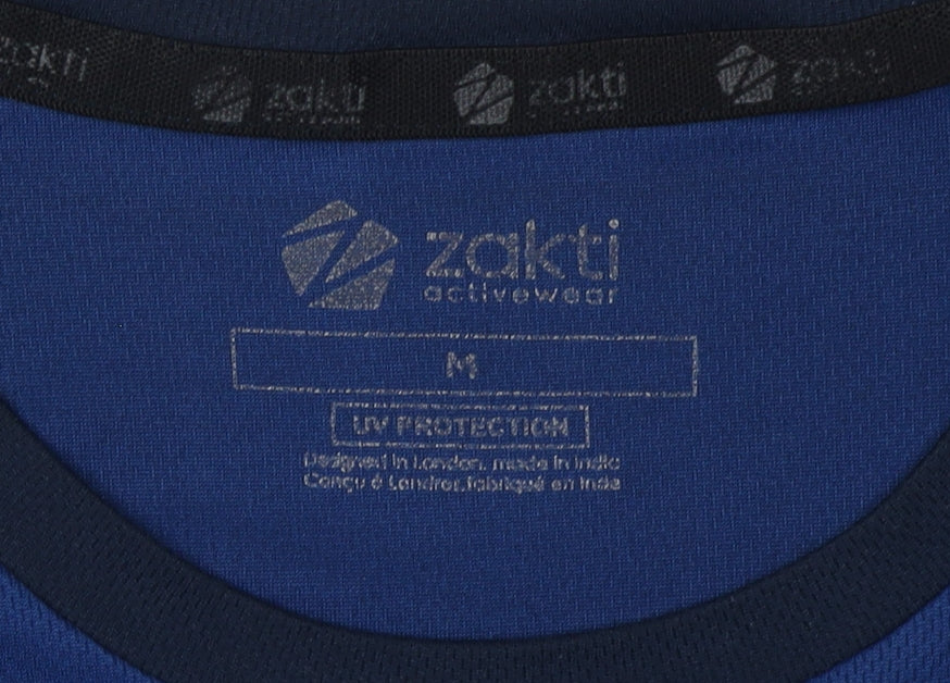 Zakti Men’s Blue T-Shirt M Gym Activewear