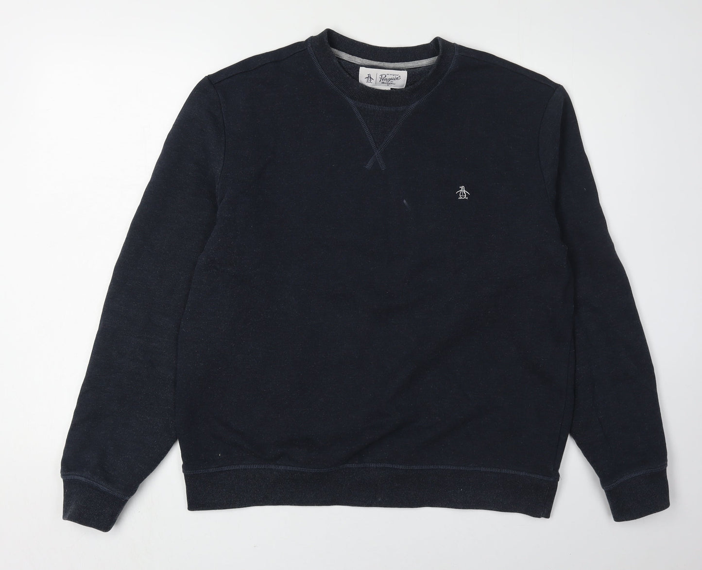 Mens UK Size M Original Penguin Black Pullover Sweatshirt