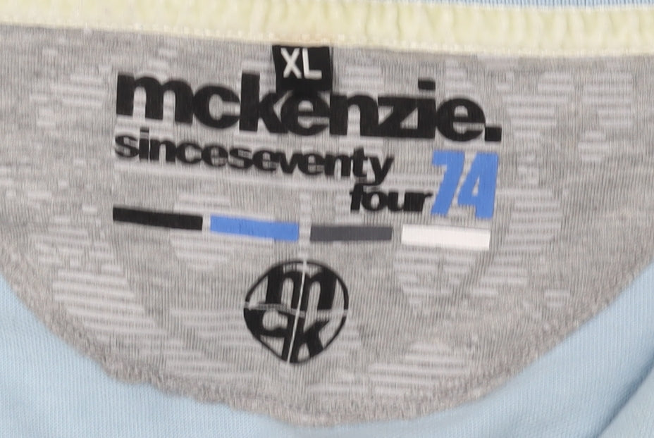 McKenzie Men's Blue Polo Shirt XL with Logo