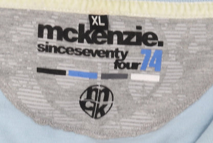 McKenzie Men's Blue Polo Shirt XL with Logo